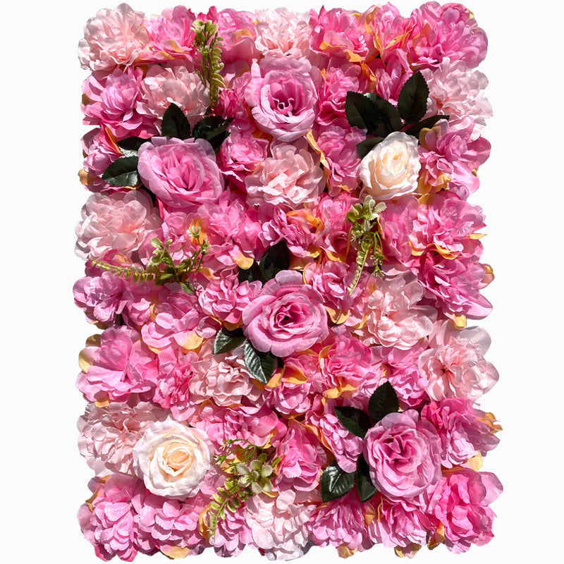 Dark Pink Rose, Artificial Flower Wall Backdrop