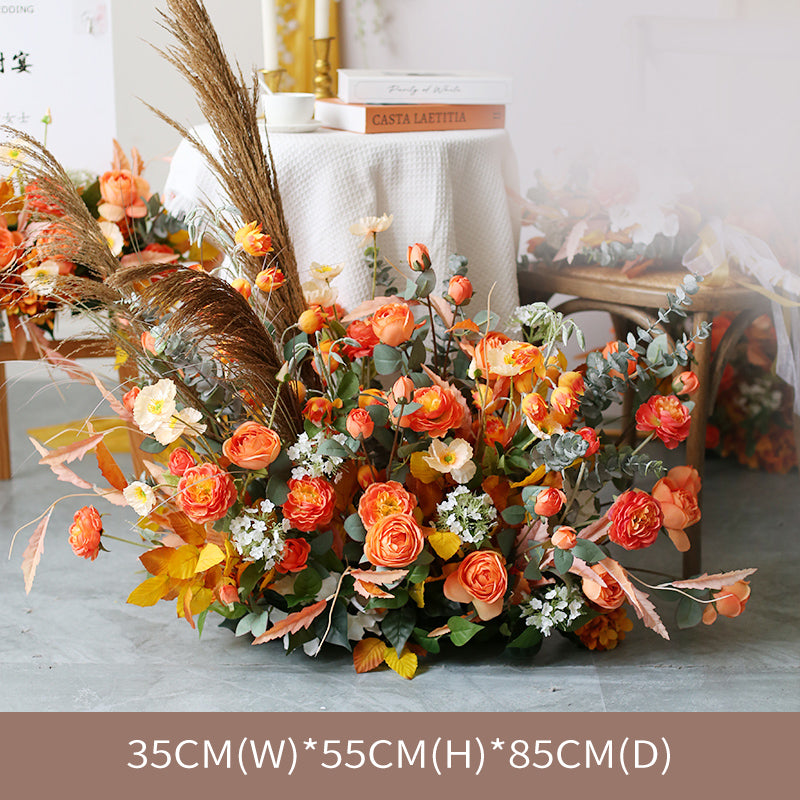 Orange Wedding Style, Orange Artificial Flowers, Diy Wedding Flowers