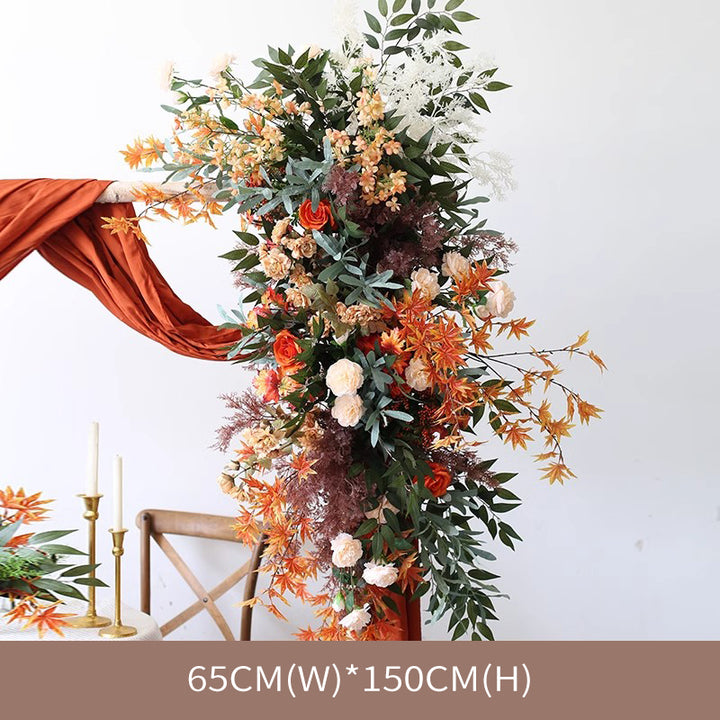 Orange Forest Wedding Style, Orange Artificial Flowers, Diy Wedding Flowers