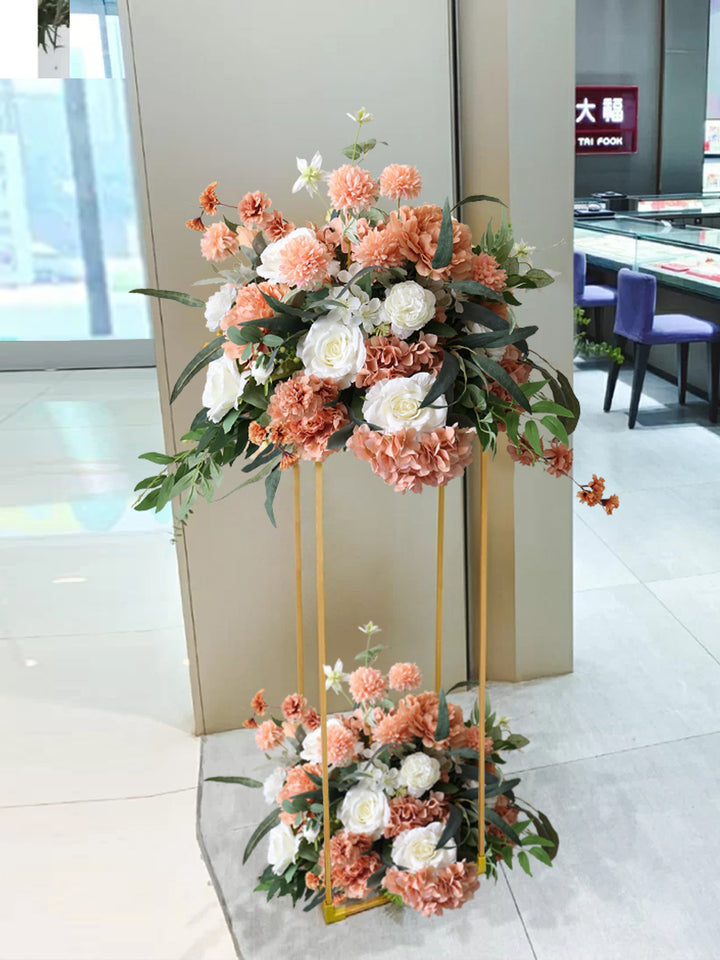 Orange Wedding Decoration, Party Decoration, Orange Artificial Flowers, Diy Wedding Flowers