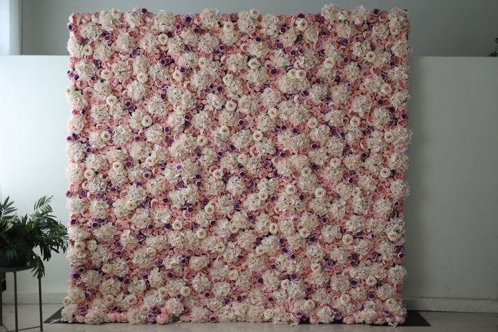 Pink Hydrangea, Artificial Flower Wall, Wedding Party Backdrop