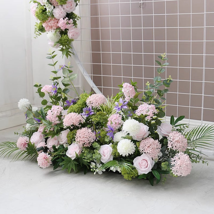 Pink Wedding Arch Flowers, Pink Artificial Flowers, Diy Wedding Flowers