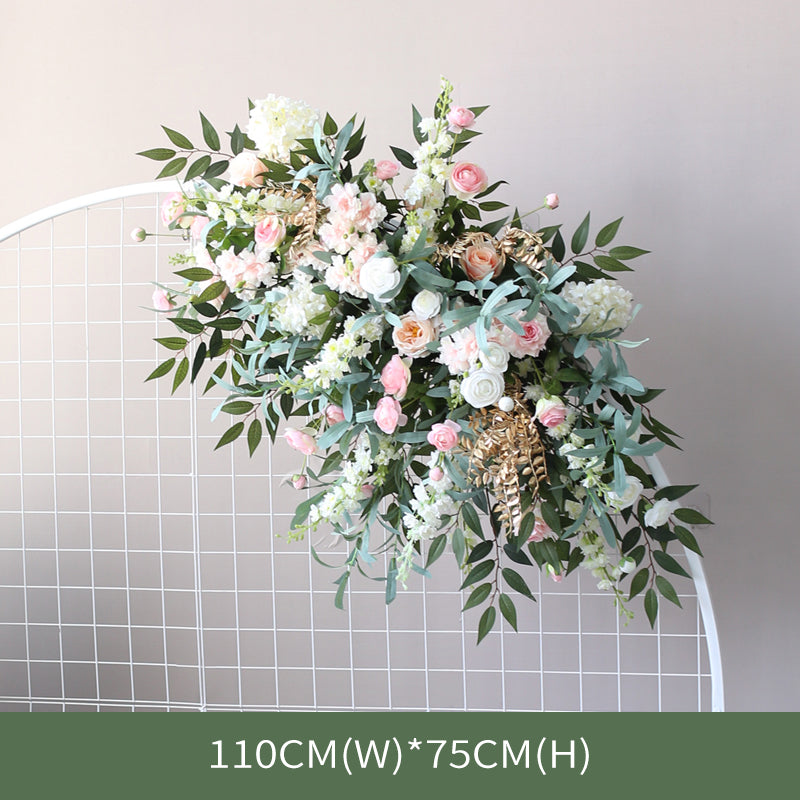 Pink & Green Wedding Arch Flowers, Pink Artificial Flowers, Diy Wedding Flowers