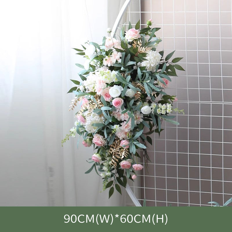 Pink & Green Wedding Arch Flowers, Pink Artificial Flowers, Diy Wedding Flowers