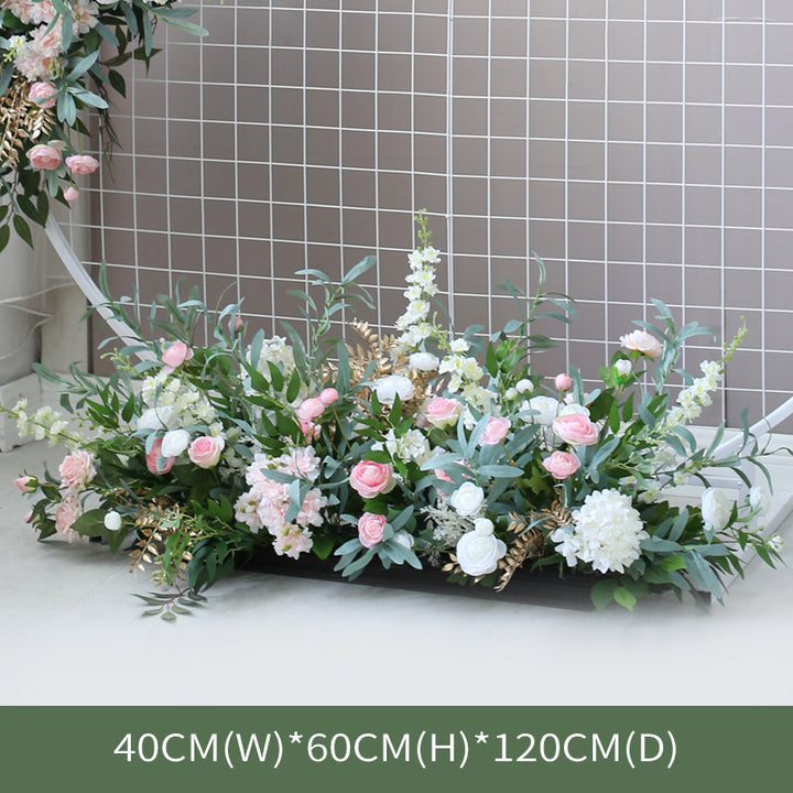 Pink & Green Wedding Arch Flowers, Pink Artificial Flowers, Diy Wedding Flowers