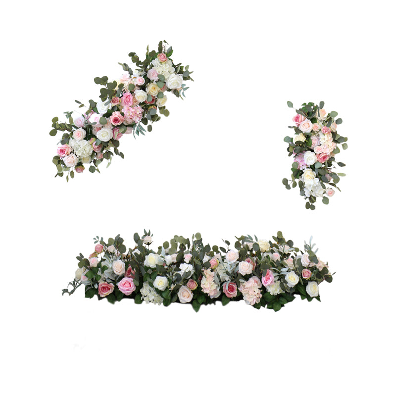 Pink Wedding Arch Flowers, Pink Artificial Flowers, Diy Wedding Flowers