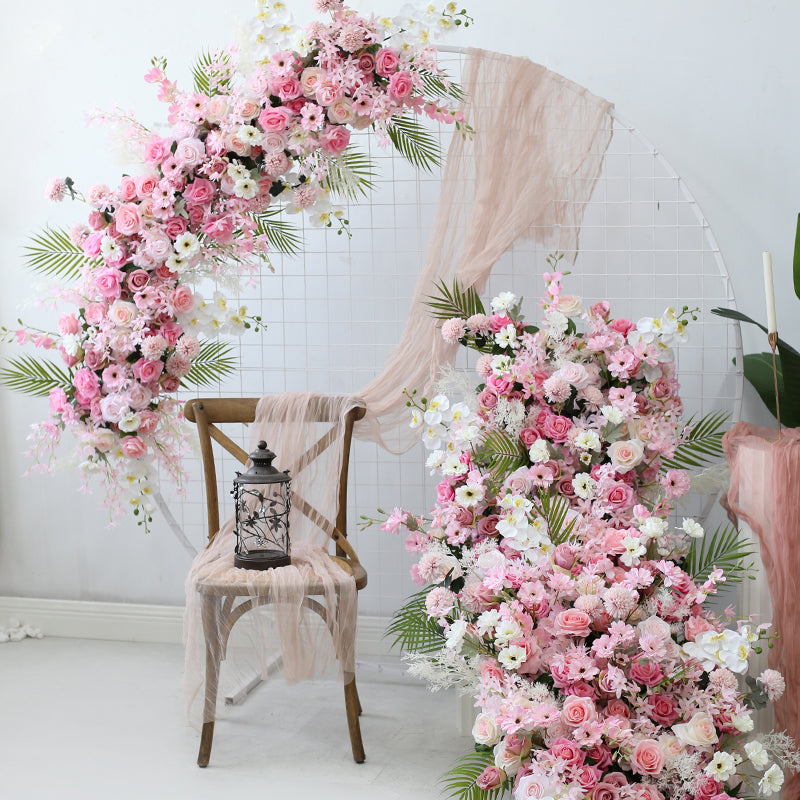 Pink Wedding Arch Flowers, Window Flowers, Pink Artificial Flowers, Diy Wedding Flowers