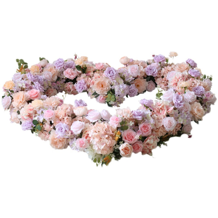 Pink Love Heart Shape, Pink Artificial Flowers, Diy Wedding Flowers