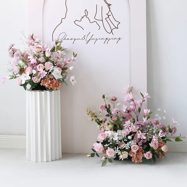 Pink Artificial Flower Arrangements, Pink Artificial Flowers, Diy Wedding Flowers