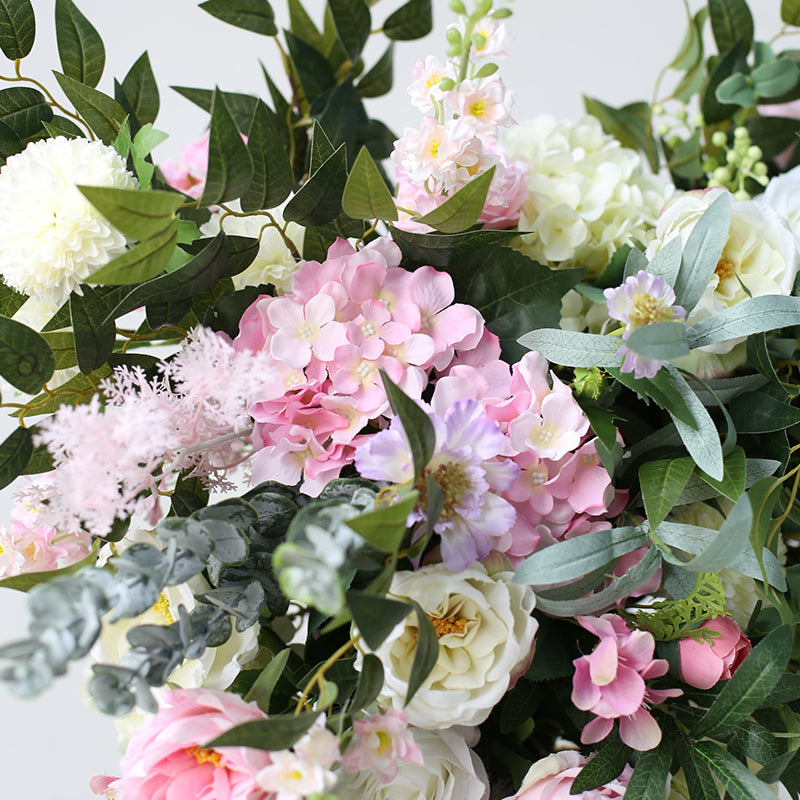 Pink & Green Wedding Decoration, Pink Artificial Flowers, Diy Wedding Flowers