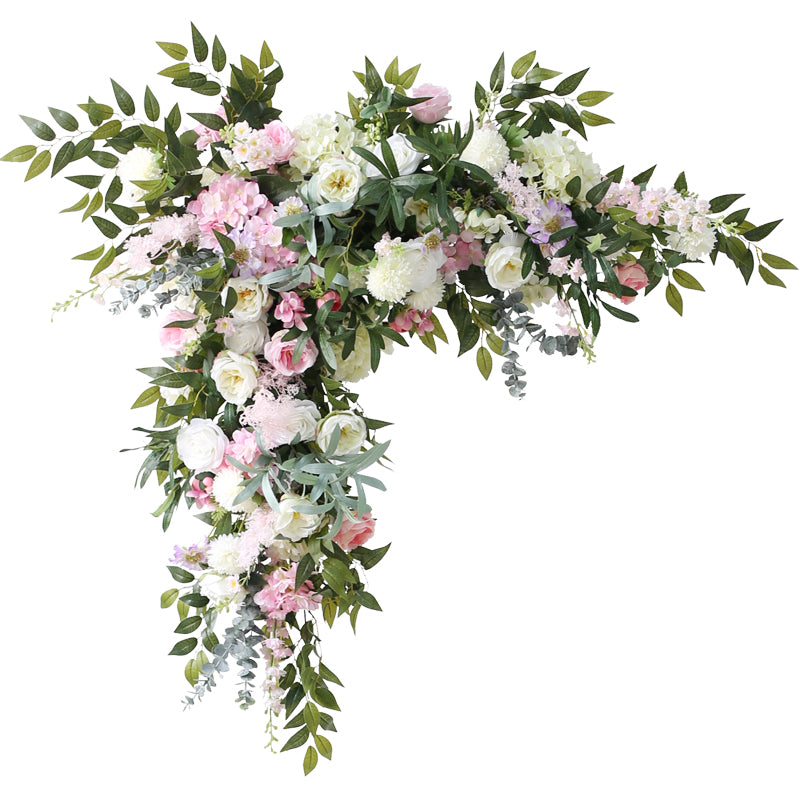 Pink & Green Wedding Decoration, Pink Artificial Flowers, Diy Wedding Flowers