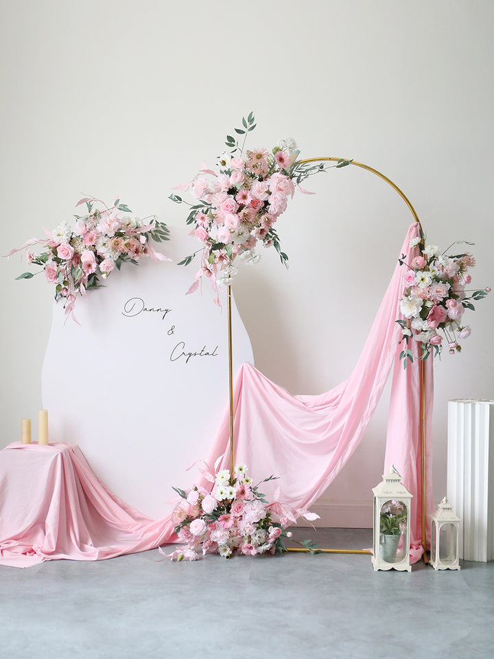 Pink Wedding Style, Pink Artificial Flowers, Diy Wedding Flowers, Party Faux Flowers