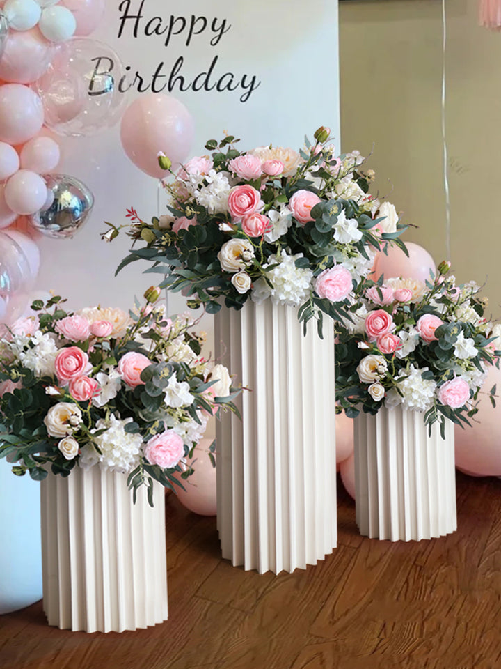 Pink & Green Wedding Flowers Ball, Pink Artificial Flowers, Diy Wedding Flowers