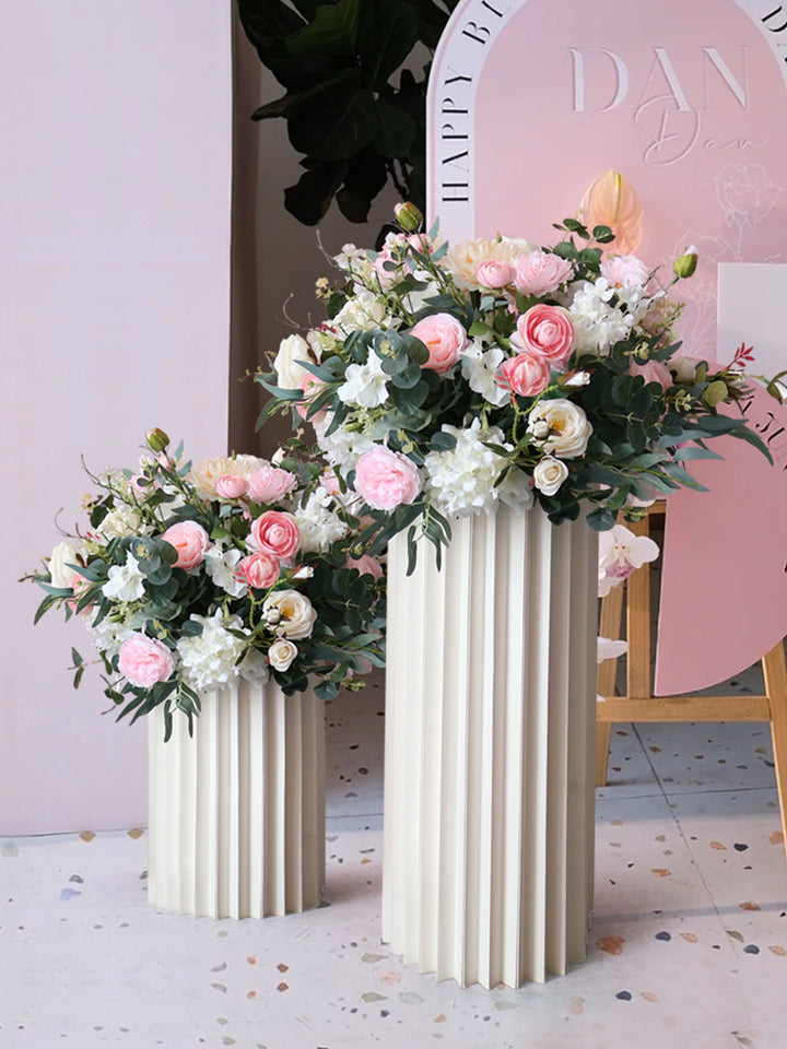 Pink & Green Wedding Flowers Ball, Pink Artificial Flowers, Diy Wedding Flowers