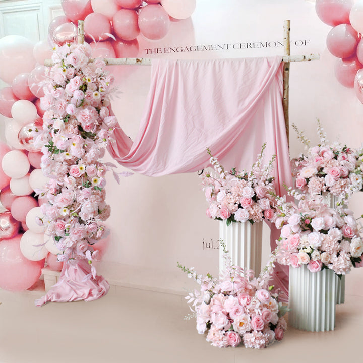 Pink Wedding Flowers Arrangement, Pink Artificial Flowers, Diy Wedding Flowers