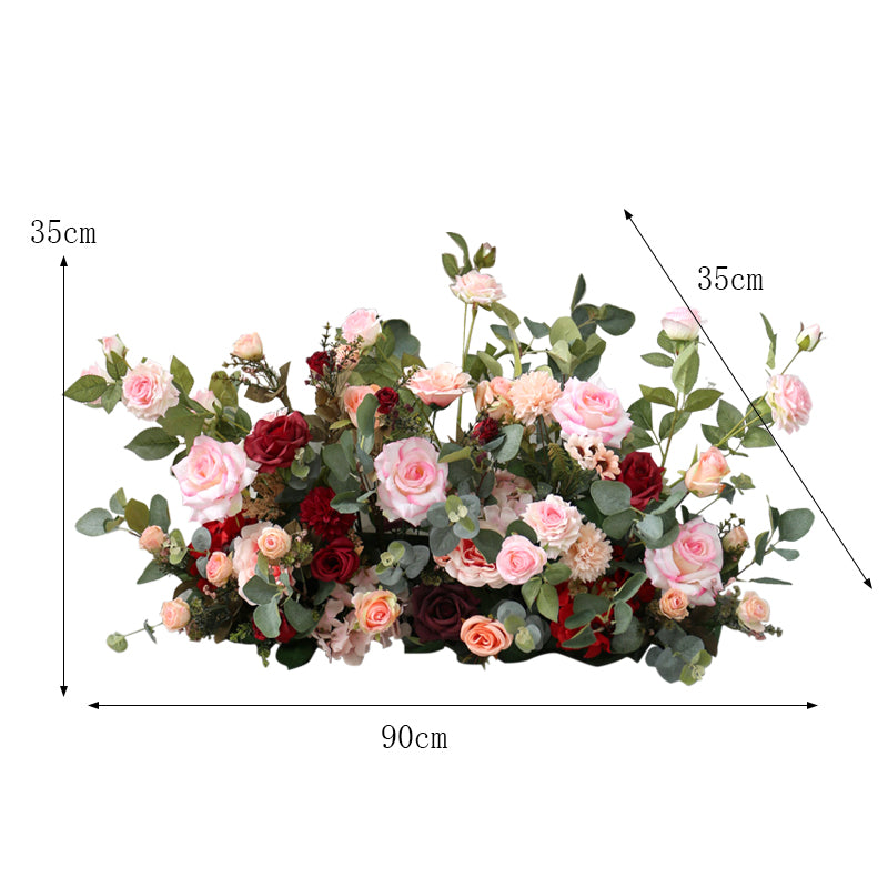 Pink & Red Wedding Flowers, Pink Artificial Flowers, Diy Wedding Flowers