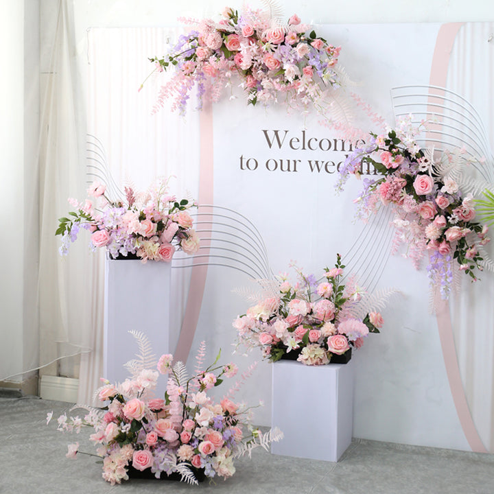 Pink Wedding Decoration, Pink Artificial Flowers, Diy Wedding Flowers