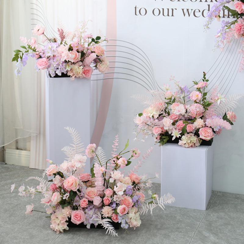 Pink Wedding Decoration, Pink Artificial Flowers, Diy Wedding Flowers