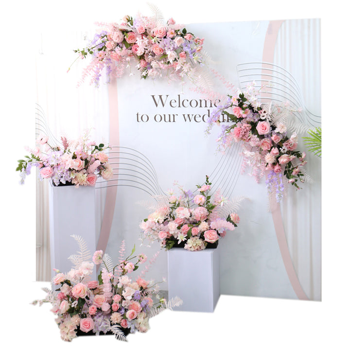 Pink Wedding Decoration, Pink Artificial Flowers, Diy Wedding Flowers