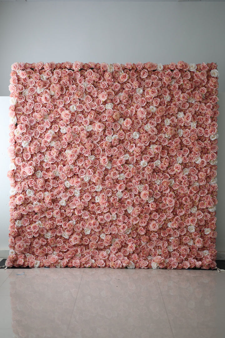 Pink And White Roses, Artificial Flower Wall, Wedding Party Backdrop