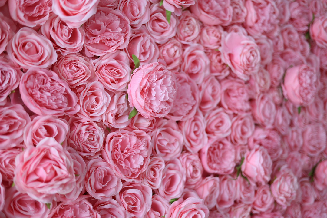 Pink Roses And Peonies, Artificial Flower Wall, Wedding Party Backdrop