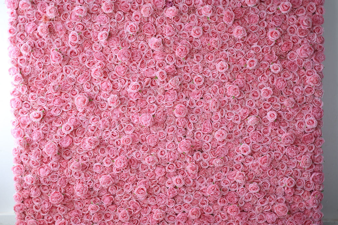 Pink Roses And Peonies, Artificial Flower Wall, Wedding Party Backdrop