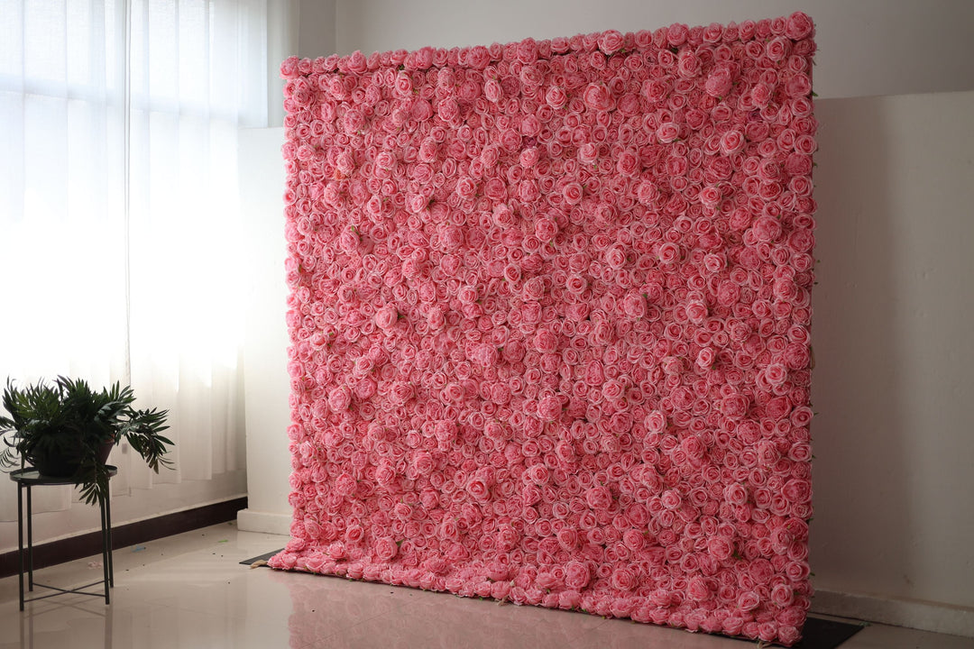 Pink Roses And Peonies, Artificial Flower Wall, Wedding Party Backdrop