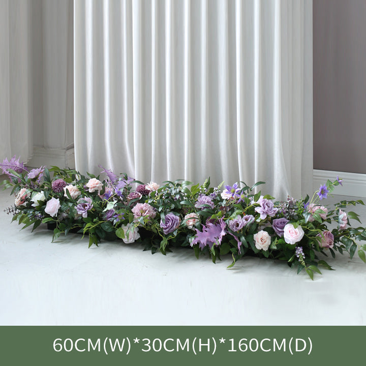 Purple Forest Wedding Style, Purple Artificial Wedding Arch Flowers, Diy Wedding Flowers