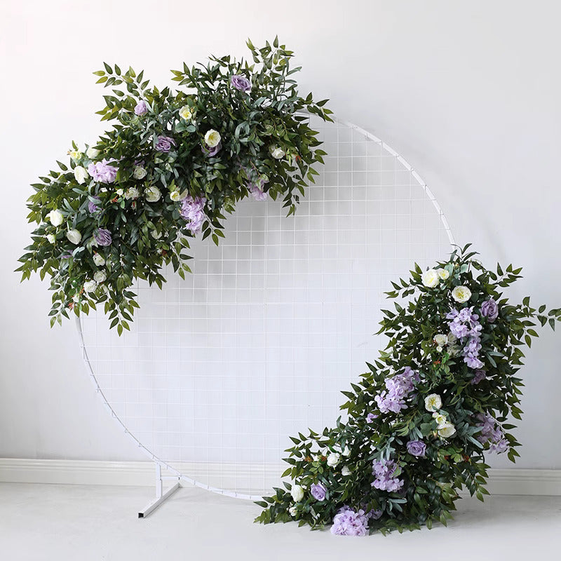 Forest Wedding Style, Purple Artificial Flowers, Diy Wedding Flowers, Wedding Arch Flowers