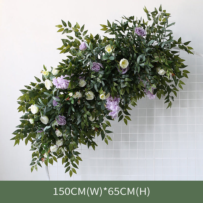 Forest Wedding Style, Purple Artificial Flowers, Diy Wedding Flowers, Wedding Arch Flowers