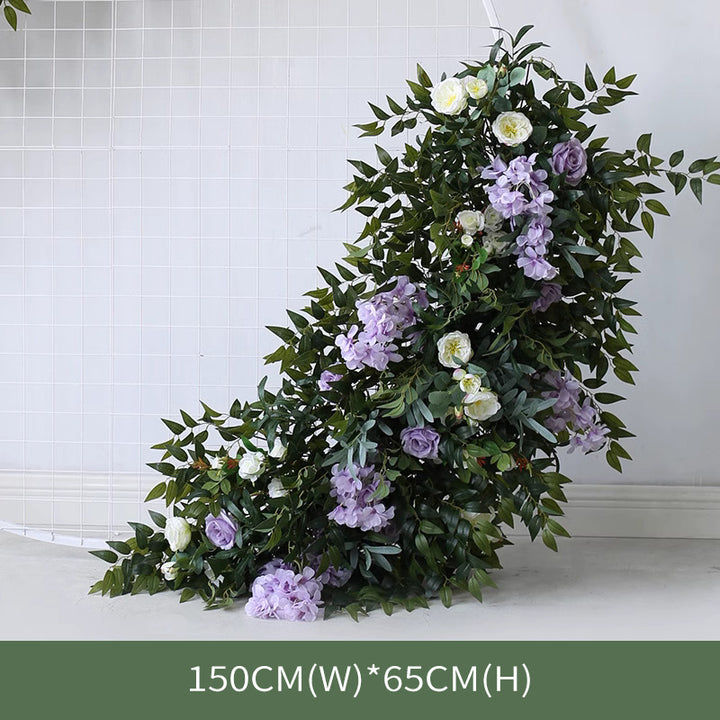 Forest Wedding Style, Purple Artificial Flowers, Diy Wedding Flowers, Wedding Arch Flowers