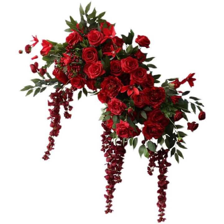 Red Rose Wedding Flowers, Red Artificial Flowers, Diy Wedding Flowers