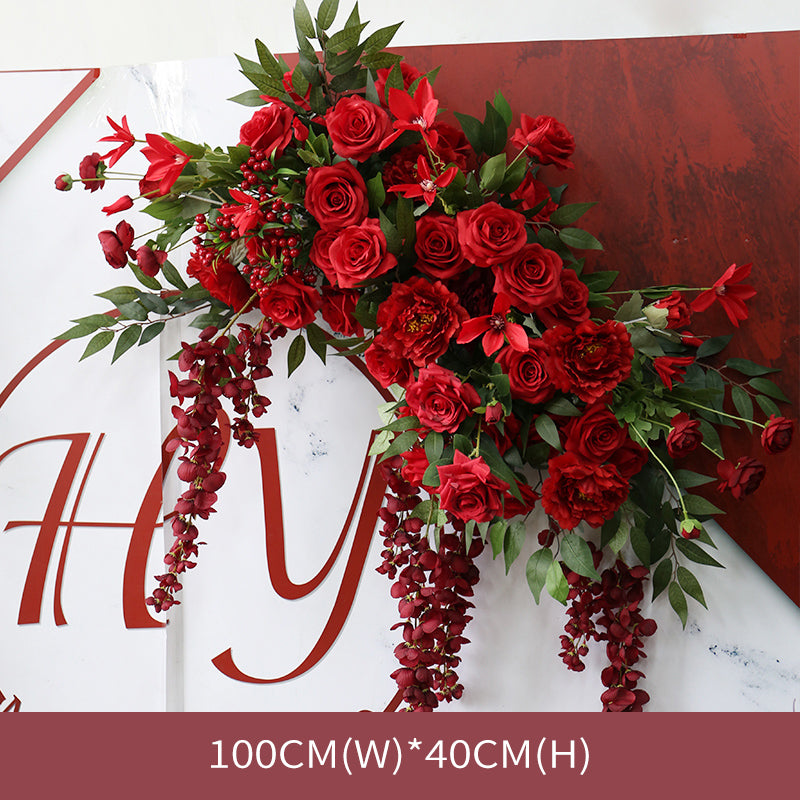 Red Rose Wedding Flowers, Red Artificial Flowers, Diy Wedding Flowers