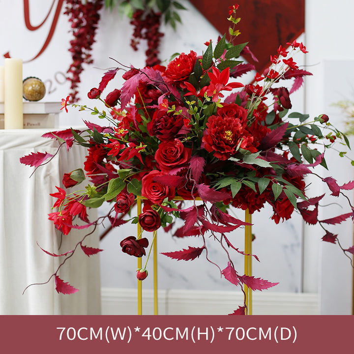 Red Rose Wedding Flowers, Red Artificial Flowers, Diy Wedding Flowers