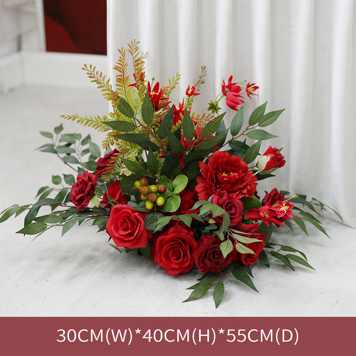 Red Rose Wedding Flowers, Red Artificial Flowers, Diy Wedding Flowers