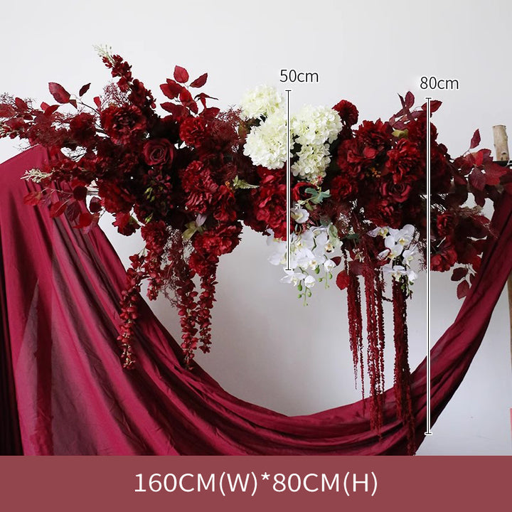 Dark Red Wedding Flowers, Red Artificial Flowers, Diy Wedding Flowers