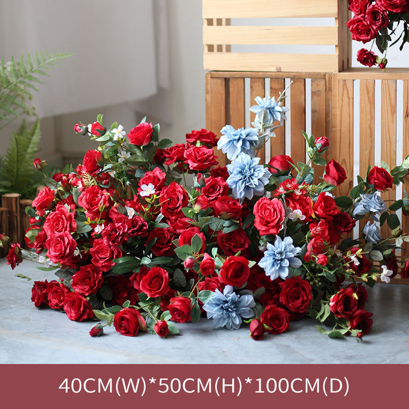 Red Rose Wedding Flowers, Red Artificial Flowers, Diy Wedding Flowers