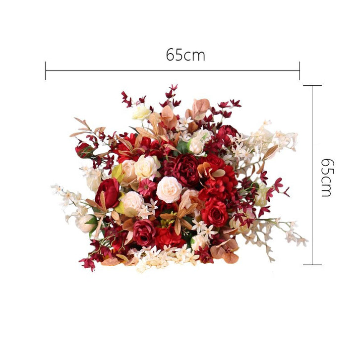 Red Wedding Arch Flowers, Red Artificial Flowers, Diy Wedding Flowers