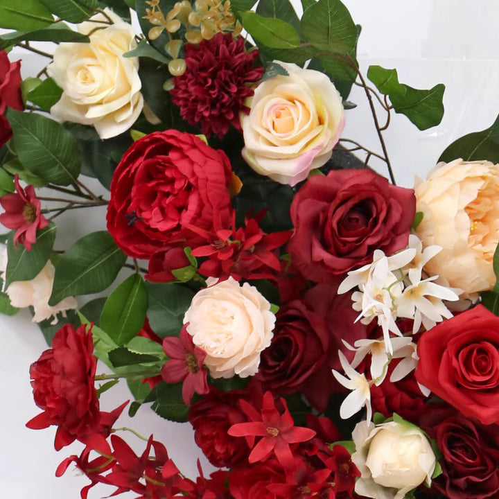 Business Shop & Wedding Style, Red Artificial Flowers, Diy Wedding Flowers