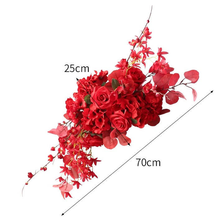 Red Wedding Flowers, Red Artificial Flowers, Diy Wedding Flowers