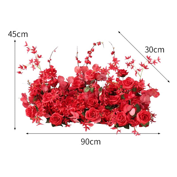 Red Wedding Flowers, Red Artificial Flowers, Diy Wedding Flowers