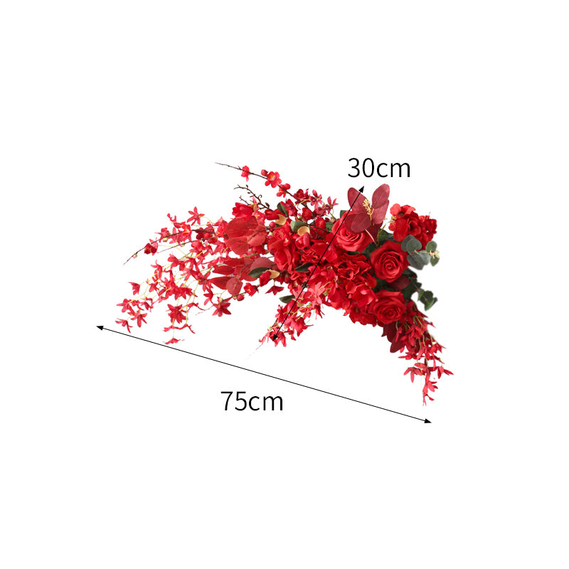 Red Wedding Flowers, Red Artificial Flowers, Diy Wedding Flowers