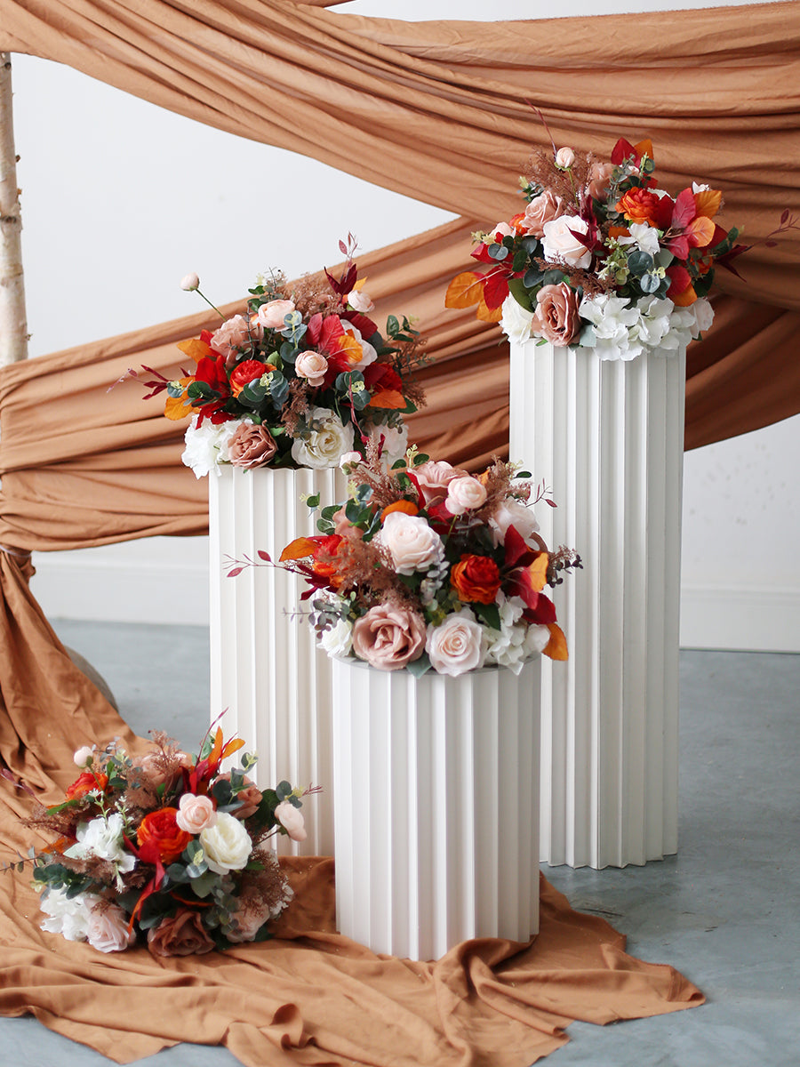 Table Flower Arrangement For Wedding, Retro Wedding Style,  Diy Wedding Flowers