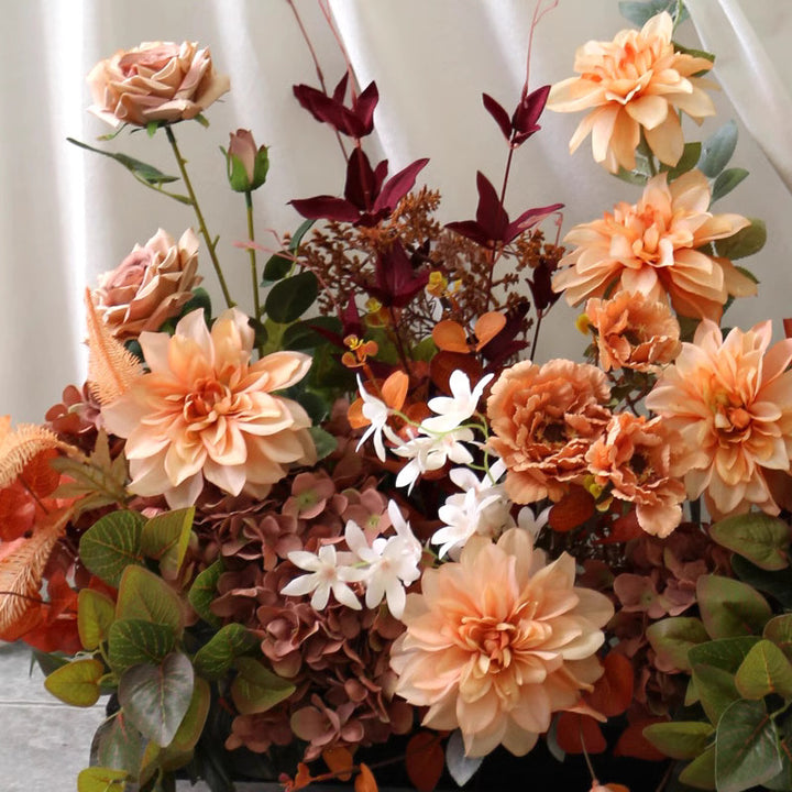 Vintage Autumn Color, Lotus, Crane, Peony, Retro Wedding Style, Diy Wedding Flowers