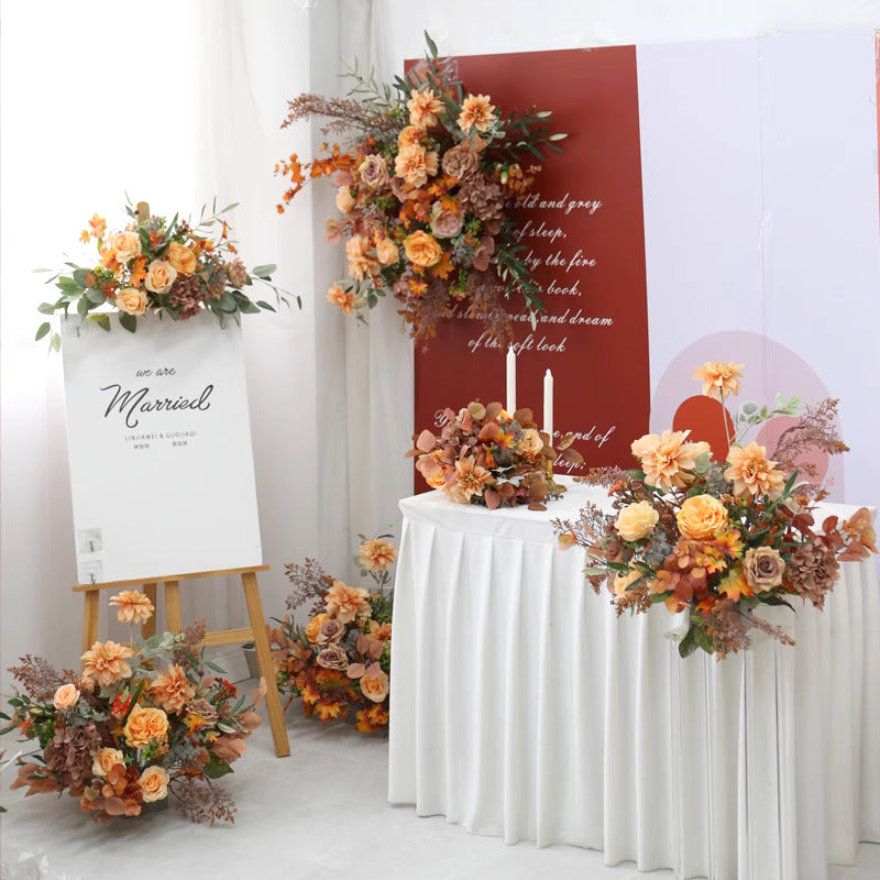 Retro Autumn Wedding Style, Retro Artificial Flowers, Diy Wedding Flowers