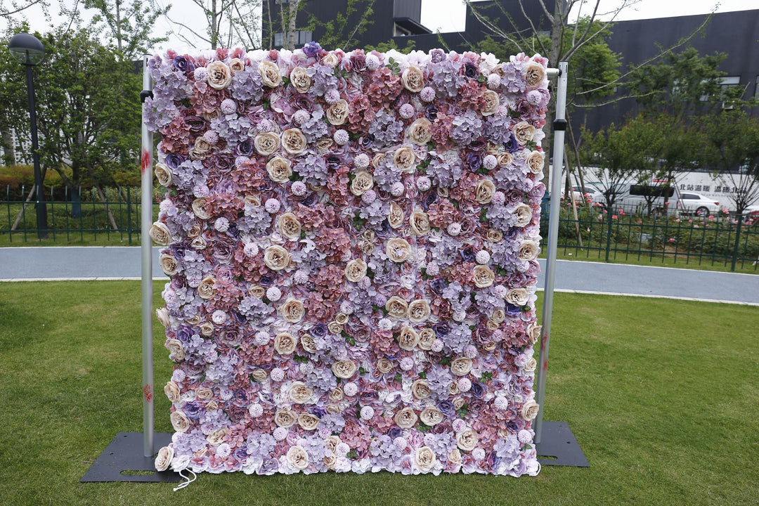 Rose And Hydrangea, Artificial Flower Wall, Wedding Party Backdrop