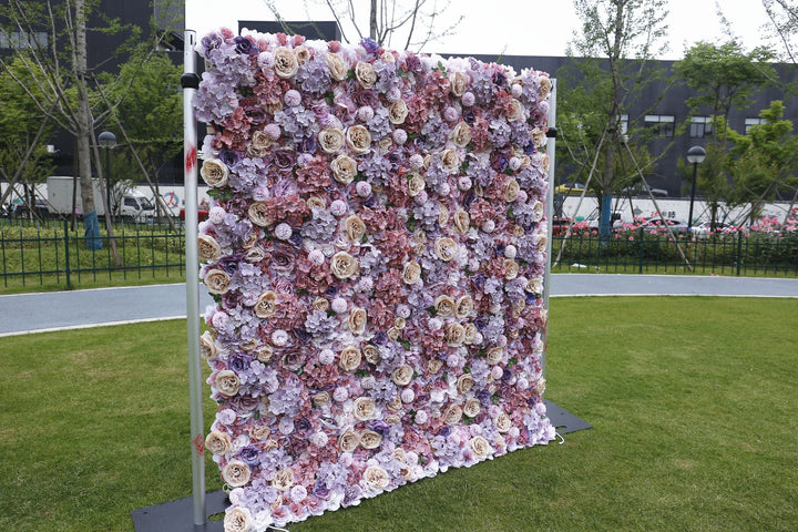 Rose And Hydrangea, Artificial Flower Wall, Wedding Party Backdrop