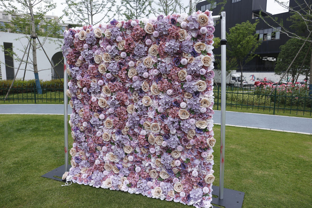 Rose And Hydrangea, Artificial Flower Wall, Wedding Party Backdrop