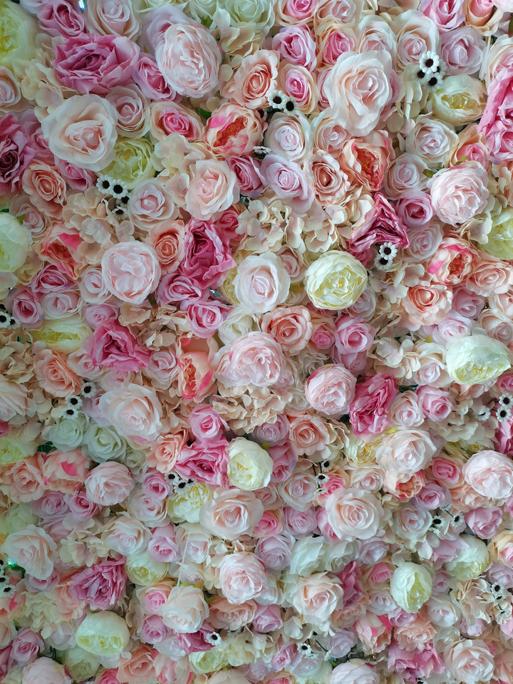 Rose And Peony, Artificial Flower Wall, Wedding Party Backdrop