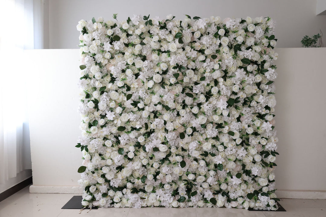 White Rose, Reed Pampas Grass, Artificial Flower Wall, Wedding Party Backdrop